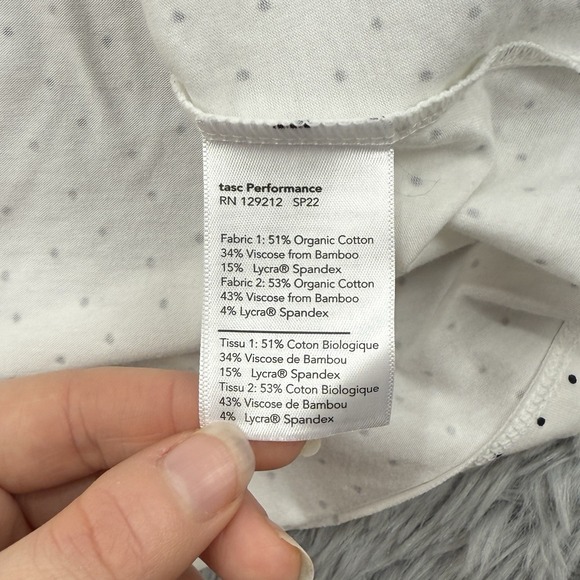 Tasc Dress Women's S White Dot NWT Rhythm Racer Back Running Organic Cotton Golf - Picture 14 of 15